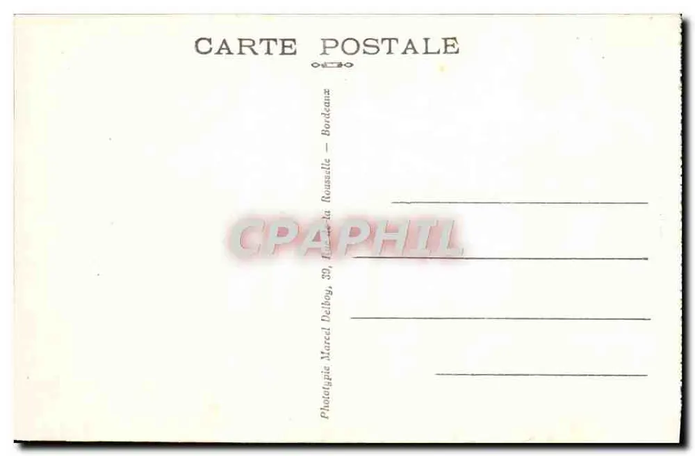 Pau (B.-P.) — O Castelo — M.D. n°20 - Verso