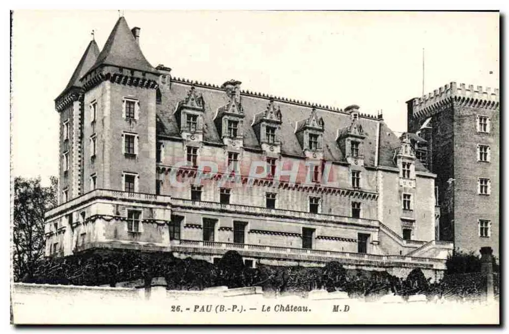 Pau (B.-P.) — Zamek — M.D. - Awers