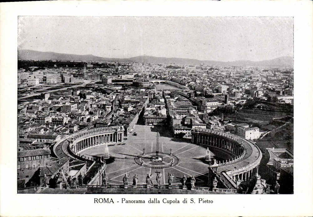Roma - Panorama dalla Cupola di S. Pietro — vue depuis la coupole de Saint-Pierre, éditeur non visible - Vorderseite