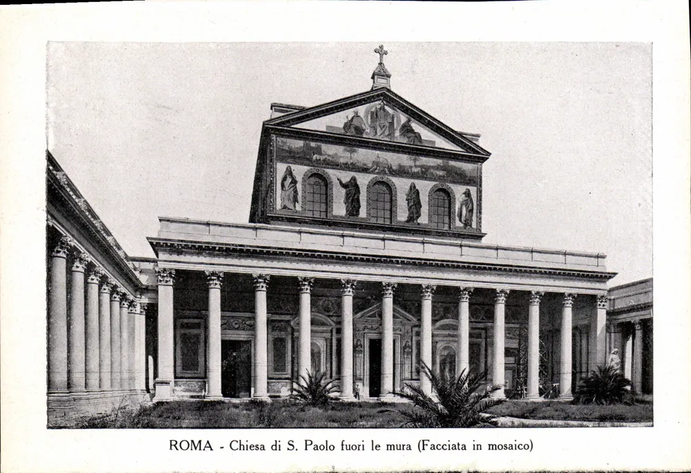 Roma - Kirche S. Paolo fuori le mura (Fassade in Mosaik) - Verlag nicht sichtbar - Vorderseite