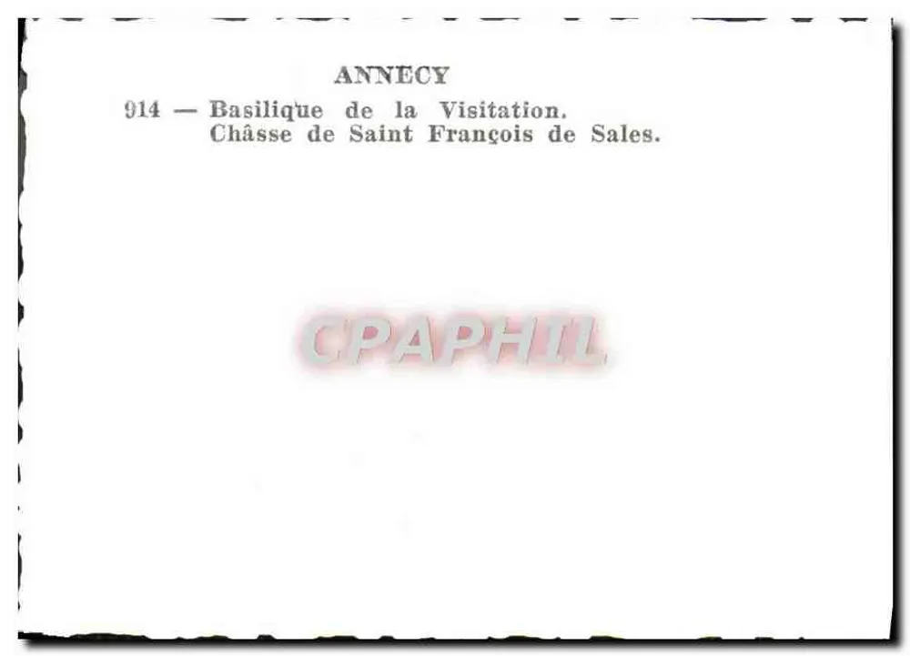 Annecy — Basilika der Besuchung — Reliquienschrein des Heiligen François de Sales - Rückseite