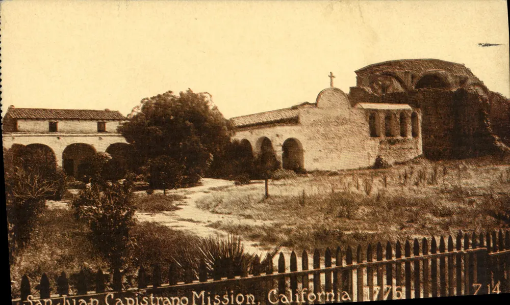 Mission San Juan Capistrano, Kalifornien — 1776 — The O. Newman Company, n° 714 - Vorderseite