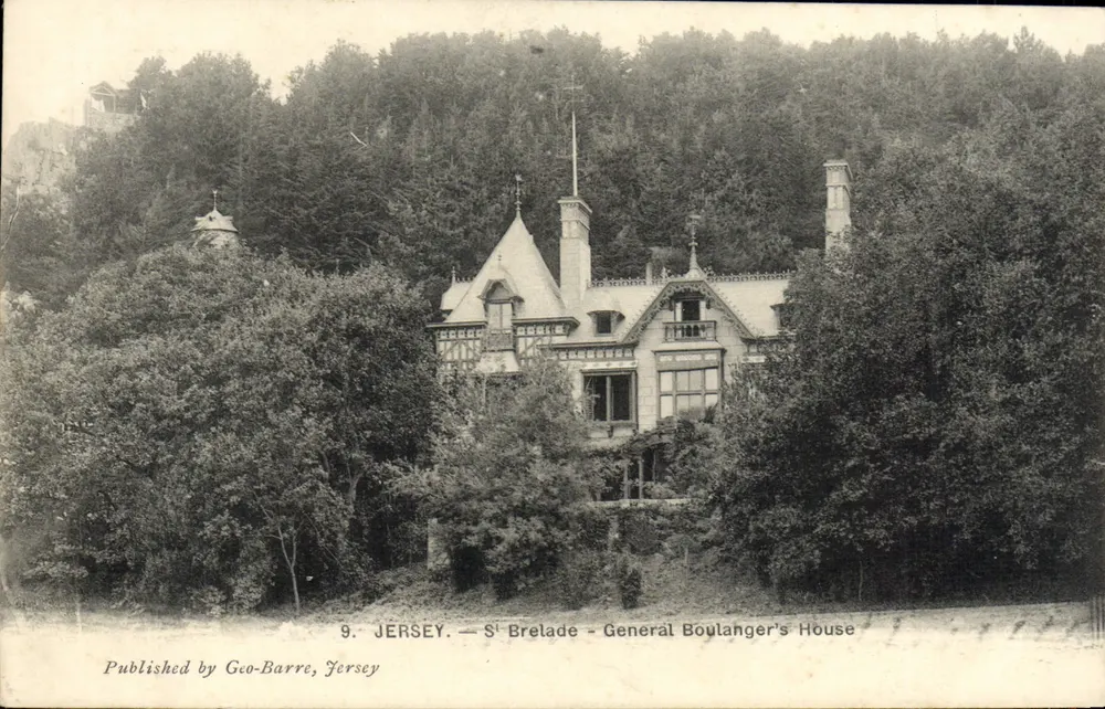 S' Brelade — Casa do General Boulangers — Publicado por Geo-Barre, Jersey - Frente