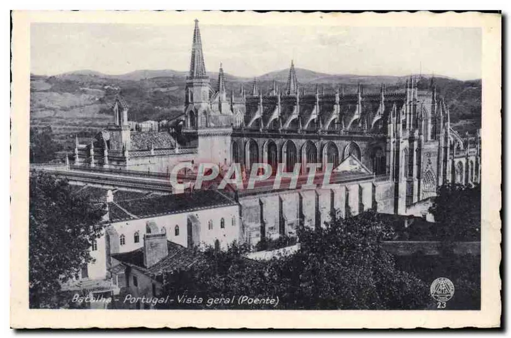 Batalha - Portugal - Allgemeiner Blick (West) — Verlag Levir, Nr. 23 - Vorderseite