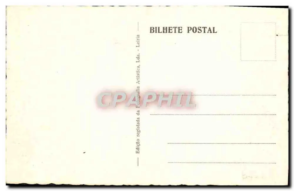 Batalha - Portugal - Fontenário e Lavatório (Claustro Real) — editor Leiria, n° 18 - Verso