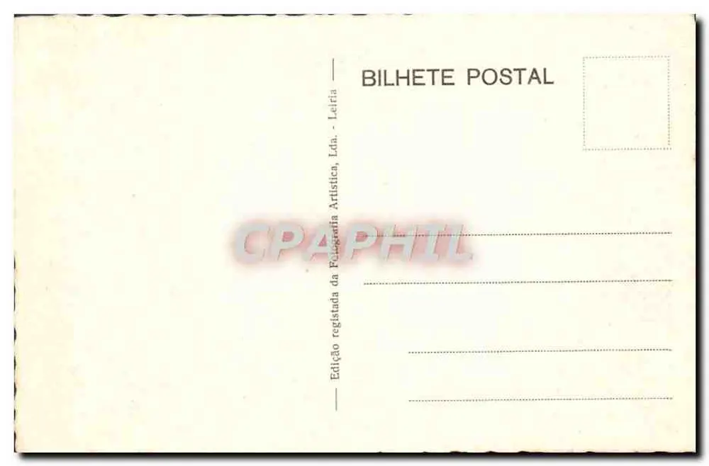 Batalha - Portugal - Haupteingang (Süd) — Verlag Fulegania Artística, Lda. - Leiria, Nr. 17 - Rückseite