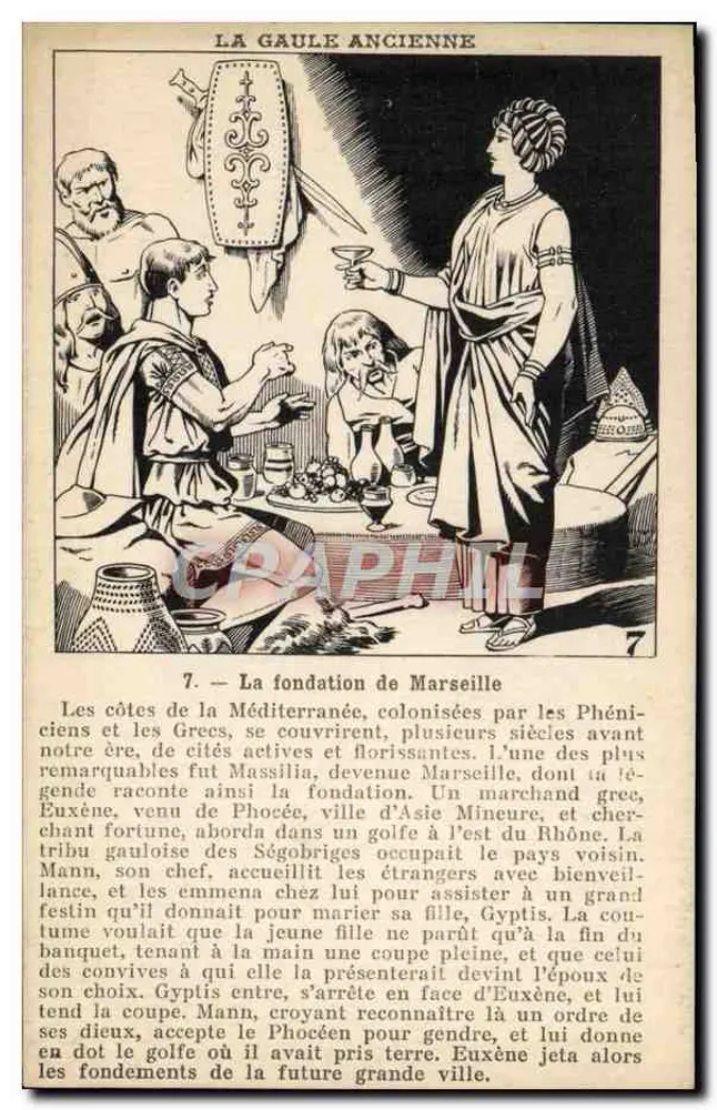 Die Gründung von Marseille — Altgallien — Zeichnungen von Goichon, Edition Mazo, n°7 - Vorderseite