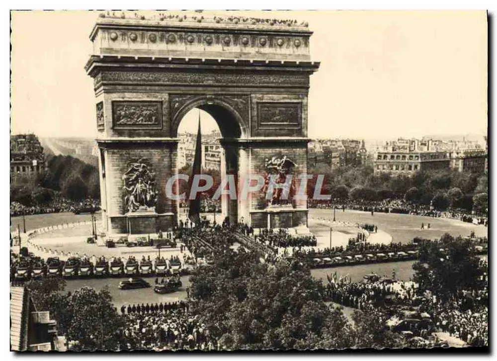 Arc de Triomphe — Besuch durch General de Gaulle — Cliché R. Bertin - Vorderseite