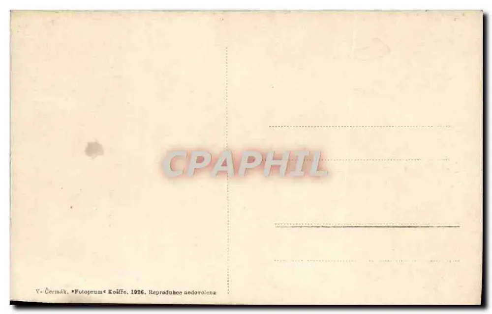 PRAHA : Hradčany und Brücke J. Manes — V. Čermák, n° 501 - Rückseite