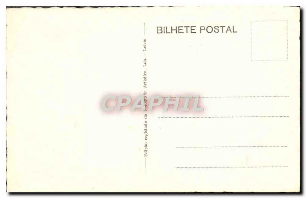 Schlacht - Portugal - Seitenansicht (Süd) — Verlag Laurin, Nr. 8 - Rückseite