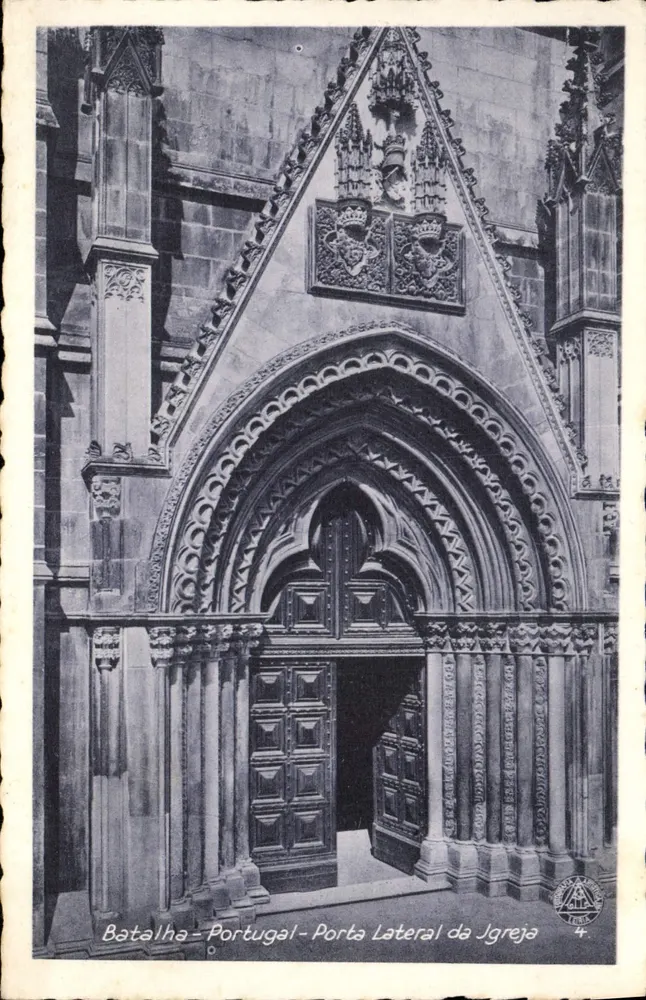 Batalha - Portugal - Seitenportal der Kirche — Verlag Leiria, n° 4 - Vorderseite
