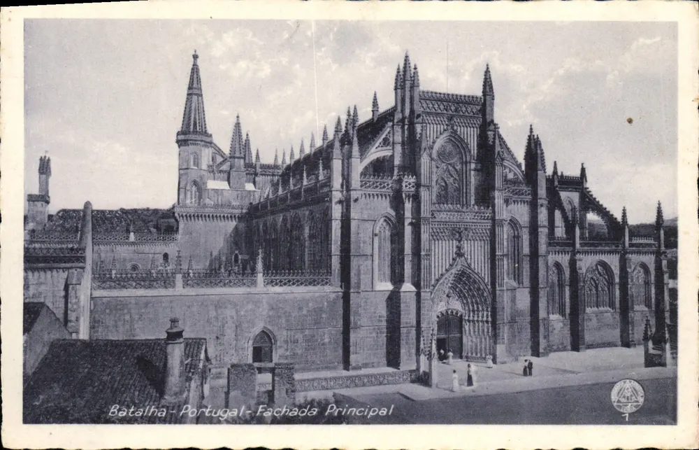 Batalha - Portugal - Hauptfassade — Verleger: Bilhete Postal, Lda. - Leiria, Seriennummer 1 - Vorderseite