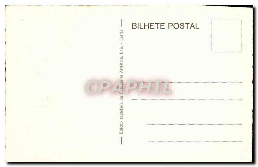 Batalha - Portugal - Hauptfassade — Verleger: Bilhete Postal, Lda. - Leiria, Seriennummer 1 - Rückseite