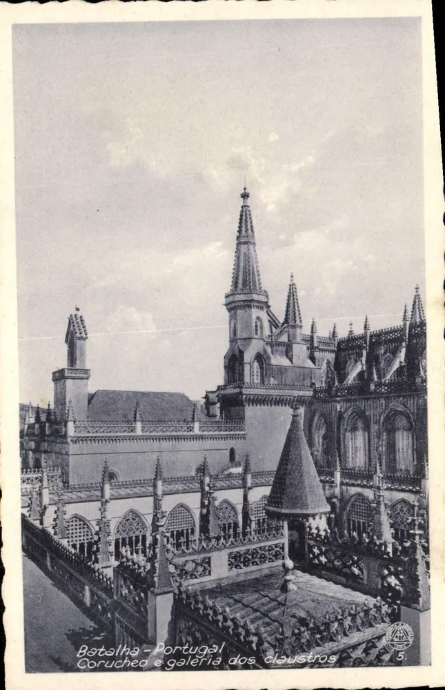 Batalha - Portugal — Coruche und Galerie der Klausur — Éd. Fotográfica Artística, n° 5 - Vorderseite