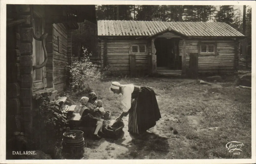 Dalarne — Altes Holzhaus — Fotografi 6507 - Vorderseite