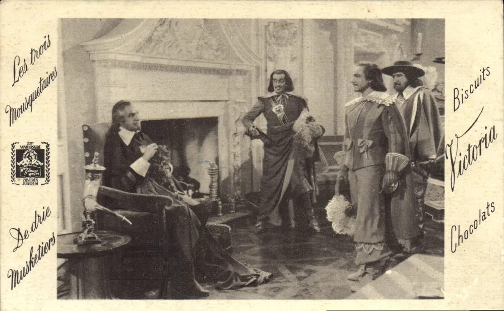 Die drei Musketiere — Szene aus dem Film M.G.M. — Biscuits Victoria - Vorderseite