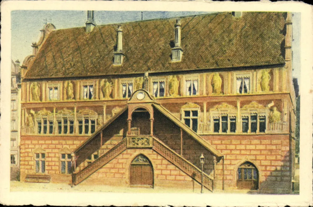 Hôtel de Ville de Mulhouse — editor BRAUN & Cie — n° 250 - Frente