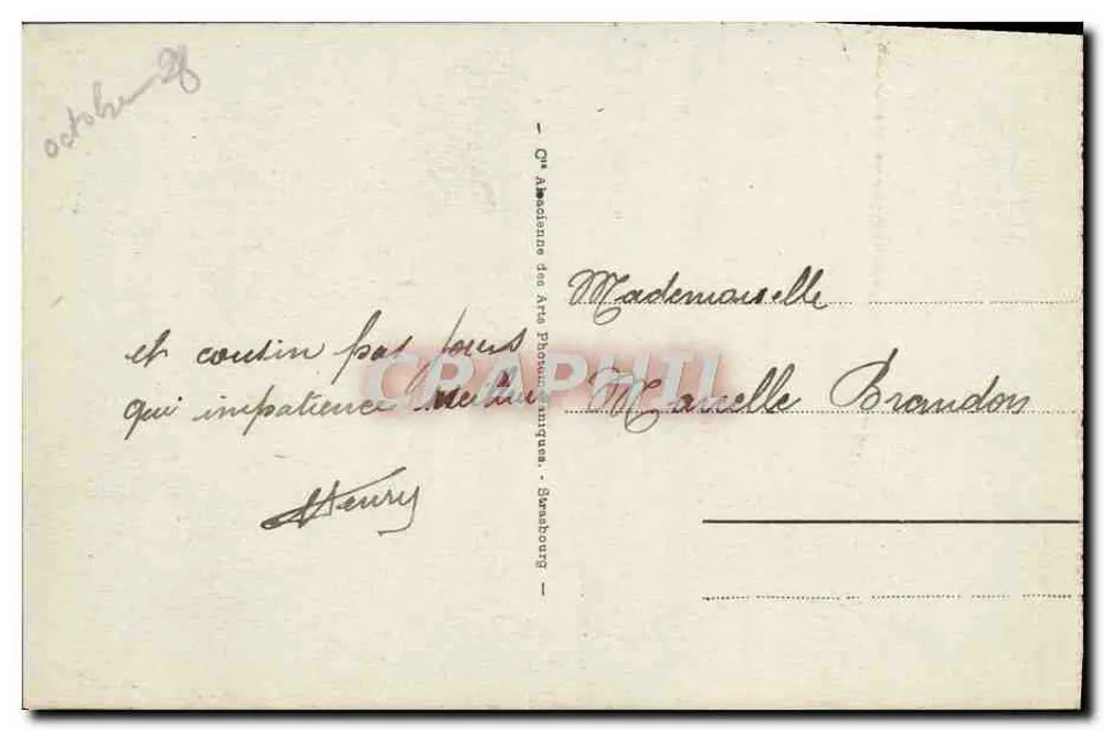 Strasbourg - As Coruja — editor não identificado, n° 34 - Verso