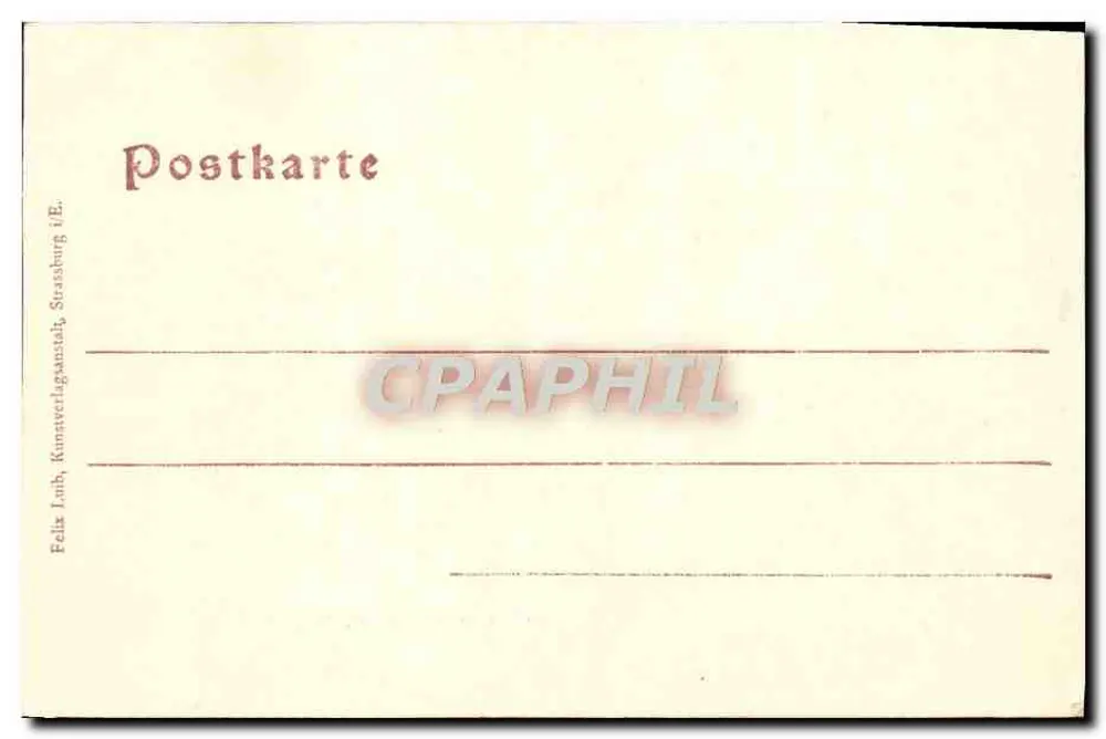 Strasbourg — Place Broglie — editor Félix Loub, Strasbourg - Verso