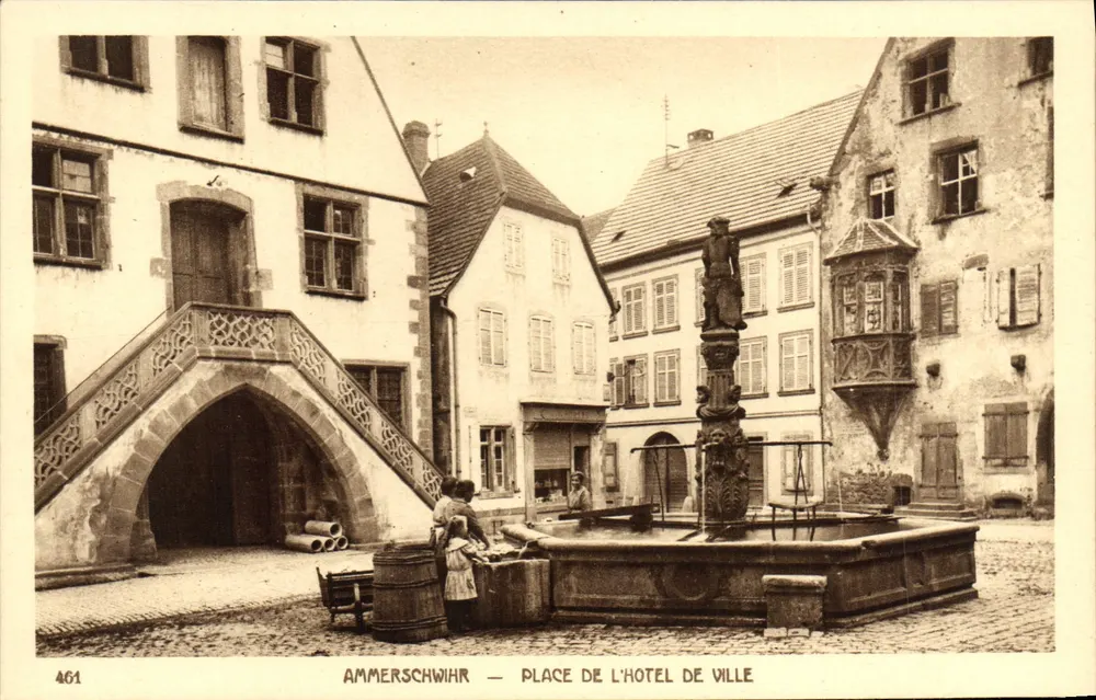 Ammerschwihr — Place de l'Hôtel de Ville — Verlag BRAUN & Cie - Vorderseite