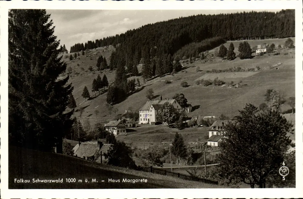 Falkau Schwarzwalld 1000 m ü. M. — Haus Margarete — Veling Chr. Franz, Thürier - Vorderseite