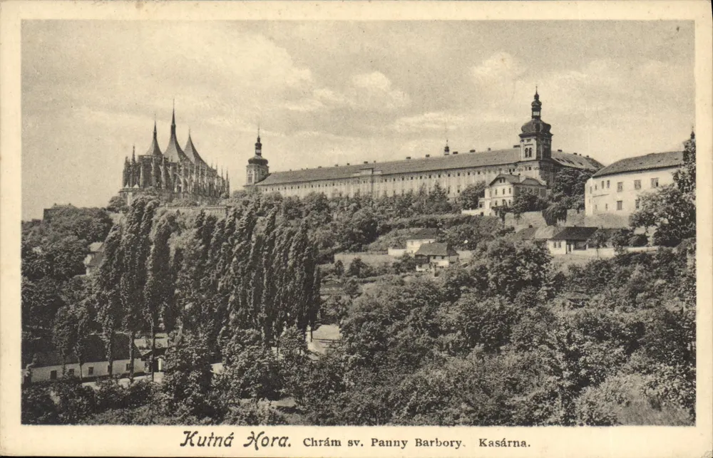 Kuřiná Hora — Schloss der Jungfrau Barbe, Kasárna — Verlag National Gallery - Vorderseite