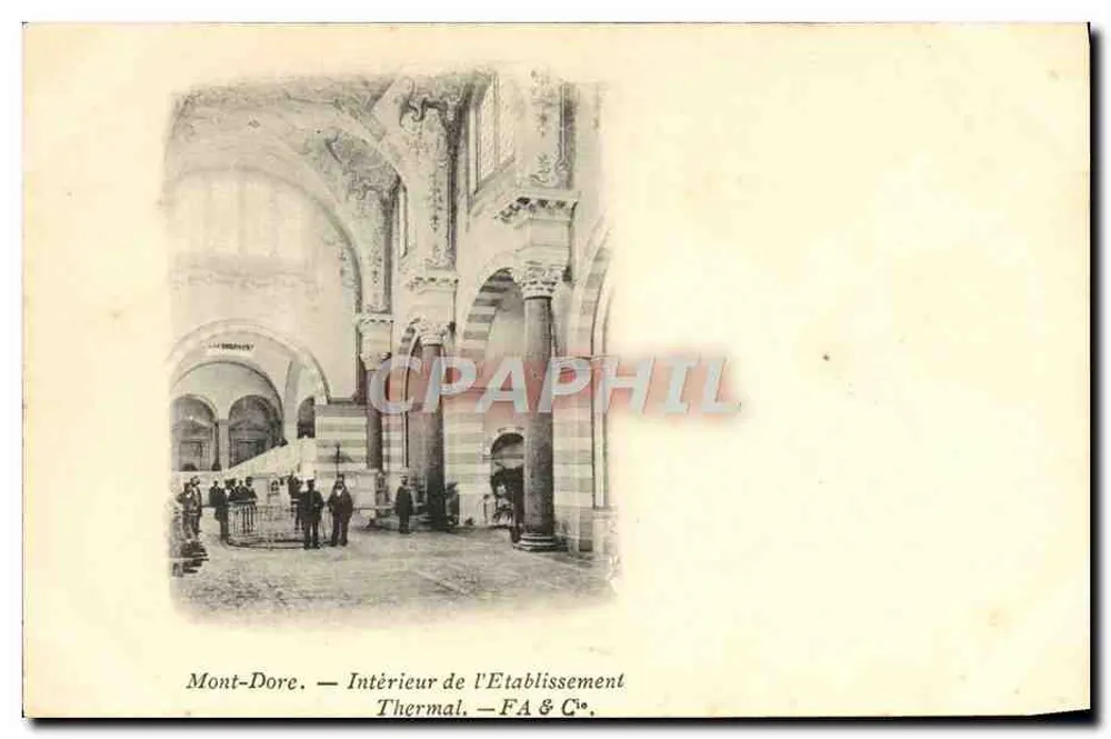 Mont-Dore — Interior do Estabelecimento Termal — FA & Cie - Frente