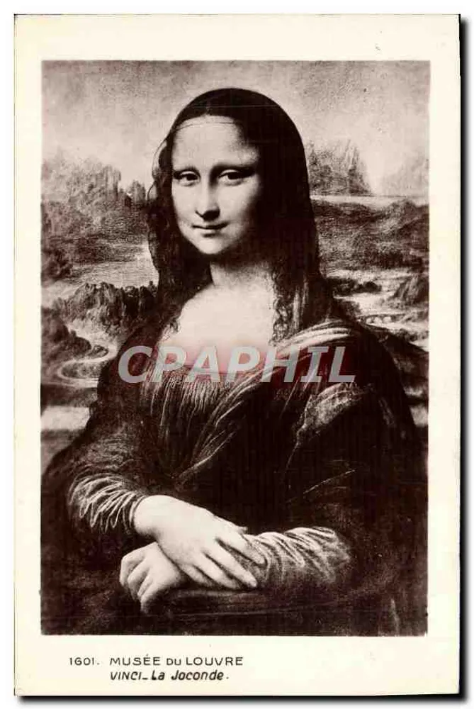 A Mona Lisa — Museu do Louvre — edição 1601 - Frente