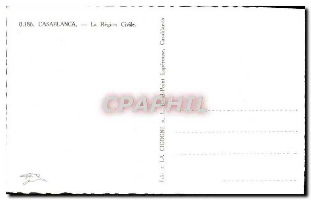 Casablanca — A Região Civil — Edição Casablanca, Casablanca - Verso