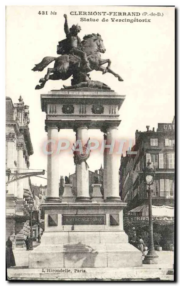 Clermont-Ferrand (P.-de-D.) — Estátua de Vercingétorix — L'Hirondelle, Paris - Frente