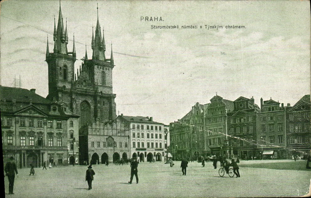 Prag. Staroměstské náměstí mit Týnským chrámem — Verlag GORFLI, Seriennummer nicht sichtbar - Vorderseite