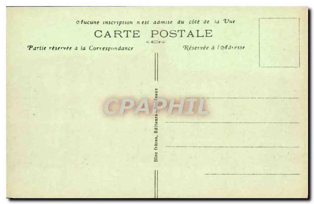 Hendaye-Plage (Costa Basca) — O Boulevard de la Plage (lado norte) — B. R. - Verso