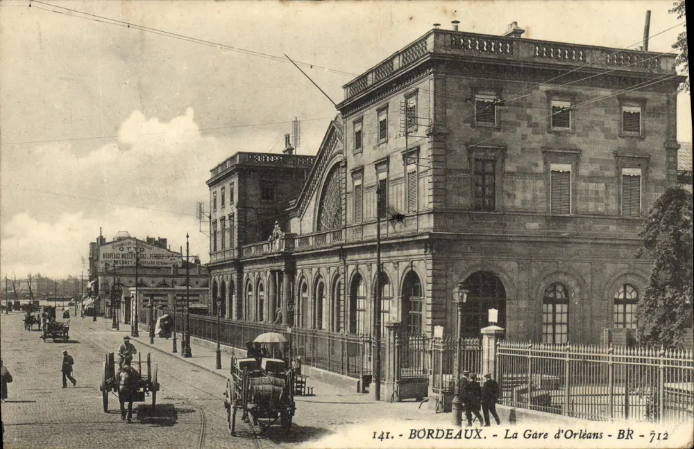 Bordeaux — A Estação de Orleães — BR — 712 — editor desconhecido - Frente