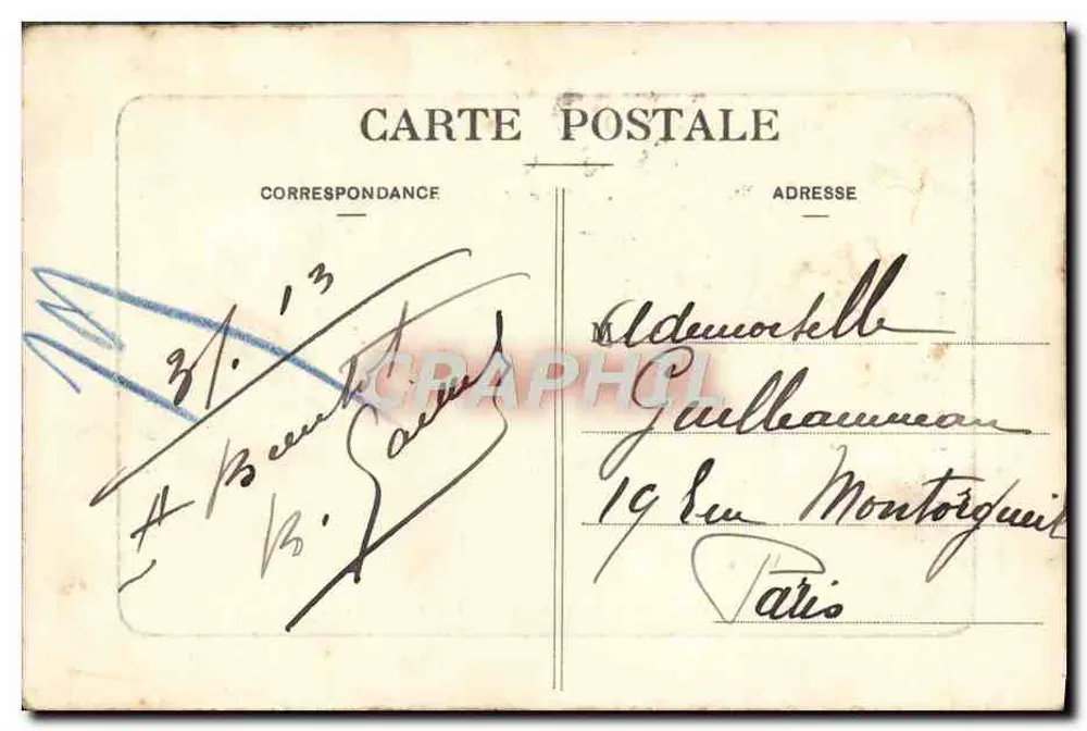 Taussat-les-Bains — Le Moulin — Marcel Delloy, phototypie, Bordeaux, n°2 - Verso