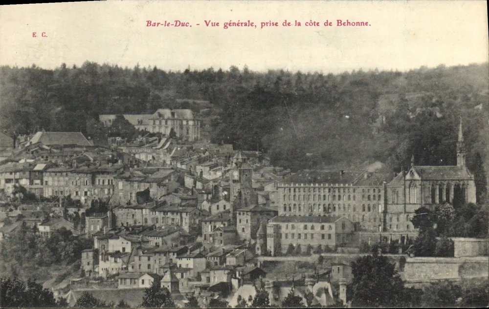Bar-le-Duc — Allgemeiner Blick vom Ufer der Behonne — E. C. - Vorderseite