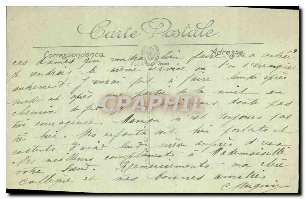 Langres — Gruta de Sabinus — Edição Marlin, Langres - Verso