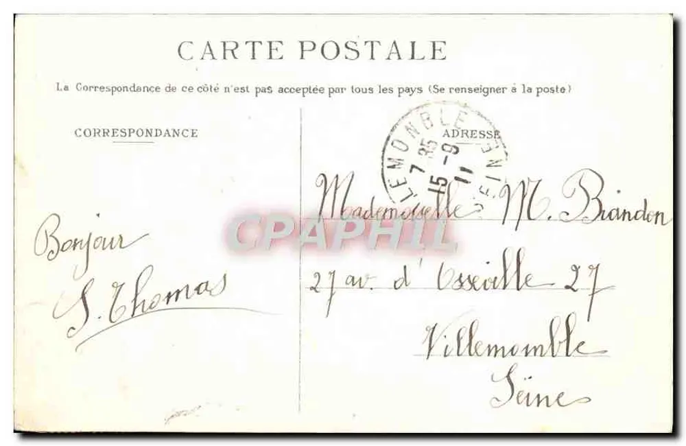 Jussey — Le Petit Bois — Albert Fournier editor em Jussey - Verso