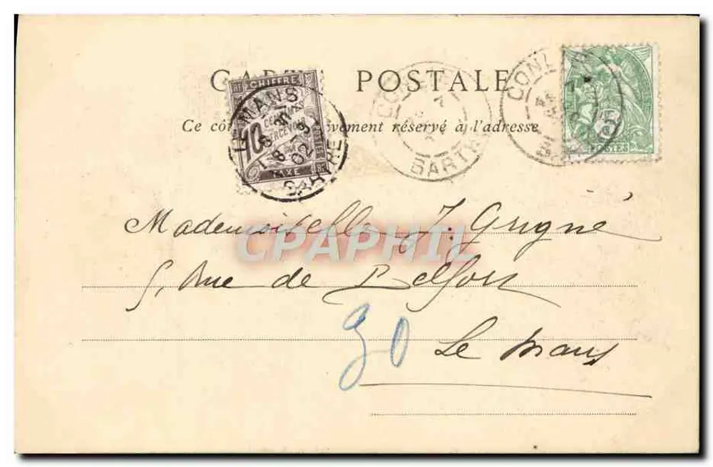 Umgebung von Alençon — Allgemeiner Blick auf Saint-Ceneri-le-Gerei — Sammlung ND. Phot. - Rückseite