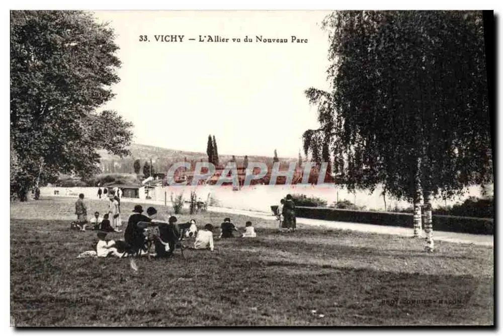 Vichy — Der Fluss Allier vom neuen Park aus — phot. Comnier-Dagon - Vorderseite
