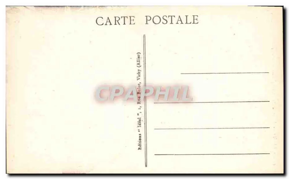 Vichy - Place Victor-Hugo, Rues Wilson und Clemenceau — Hôtel Historial Palace — Edition 'Idéal' Nr. 473 - Rückseite