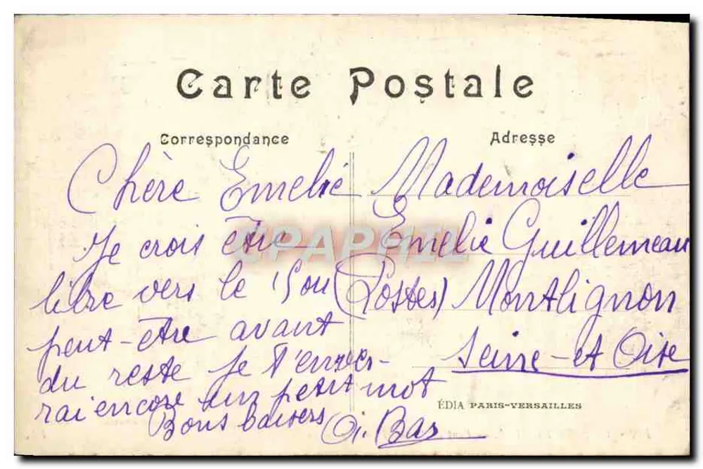 Brücke von Laguy-Thorigny — Details der 1914 Krieg — Verlag LL, Nr. 112 - Rückseite