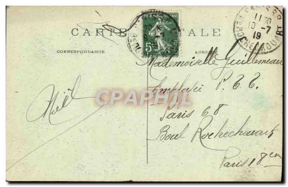 Côte de Montuboïs — Bessancourt (S.&O.) — A. L'Hoste, 139 Rue Lafayette Paris - Verso