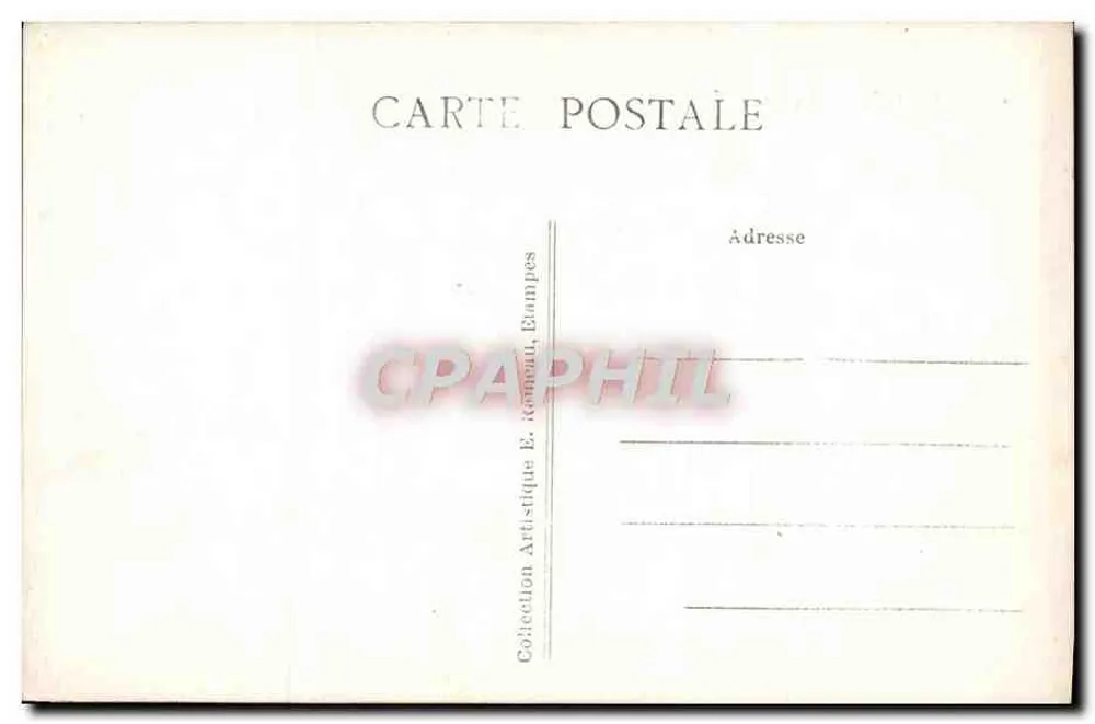ÉTAMPES — A Torre de Guinette — Coleção Artística E. Rameau, Étampes - Verso