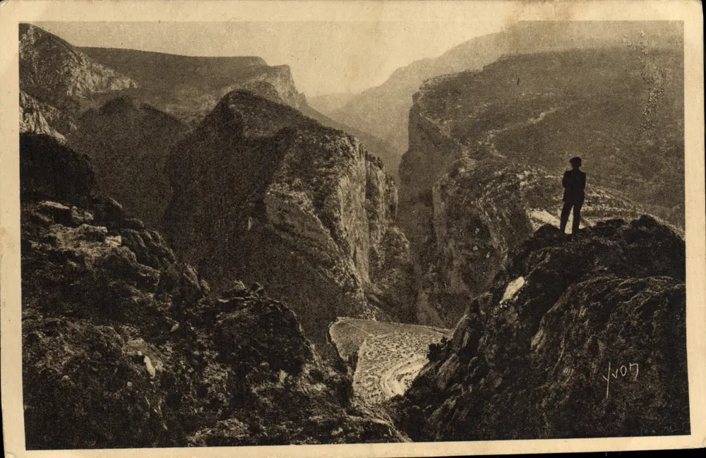 Die Schluchten des Verdon — Der Sublime Punkt — Les Éditions d'Art Yvon, Paris - Vorderseite
