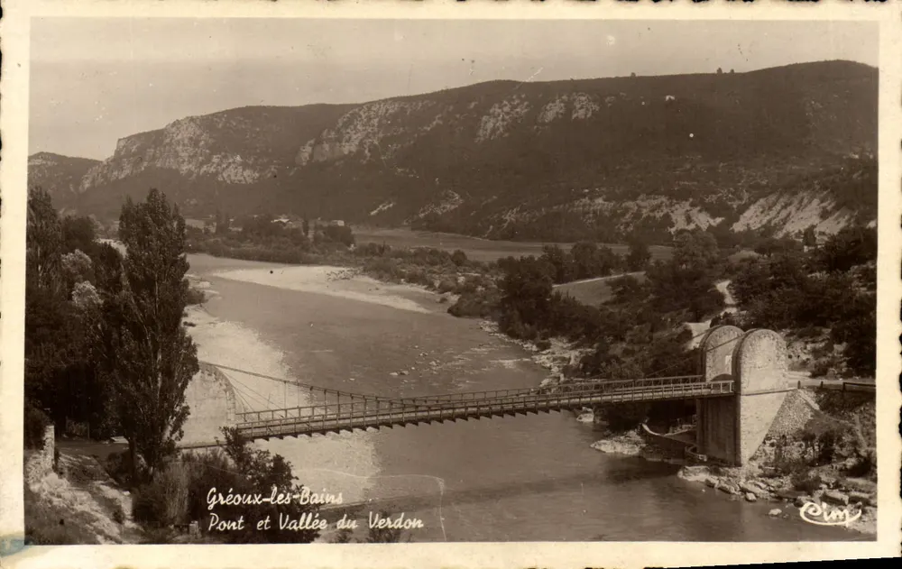 Gréoux-les-Bains — Ponte e Valle del Verdon — Laxe Bronnure - Macon - Recto
