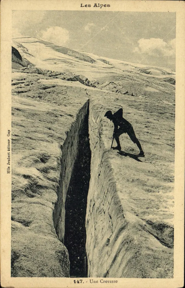 As Alpes — Uma Fenda — Editor Mille Joubert, Gap, n°147 - Frente