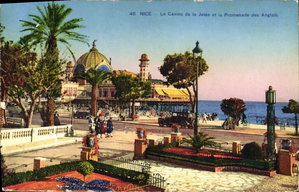 Nice - Das Casino der Jetée und die Promenade des Anglais - Vorderseite
