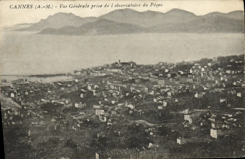 CANNES (A.-M.) - Allgemeiner Blick vom Pézon-Observatorium - Vorderseite