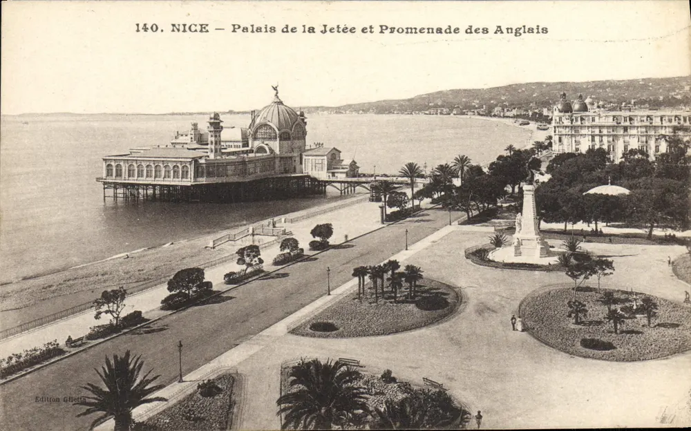 Nice — Palast der Jetée und Promenade des Anglais — Ausgabe Gilettà, n°140 - Vorderseite