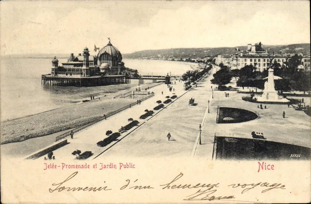 Jettée-Promenade e Jardim Público — Nice — Editor desconhecido, n° 35556 - Frente